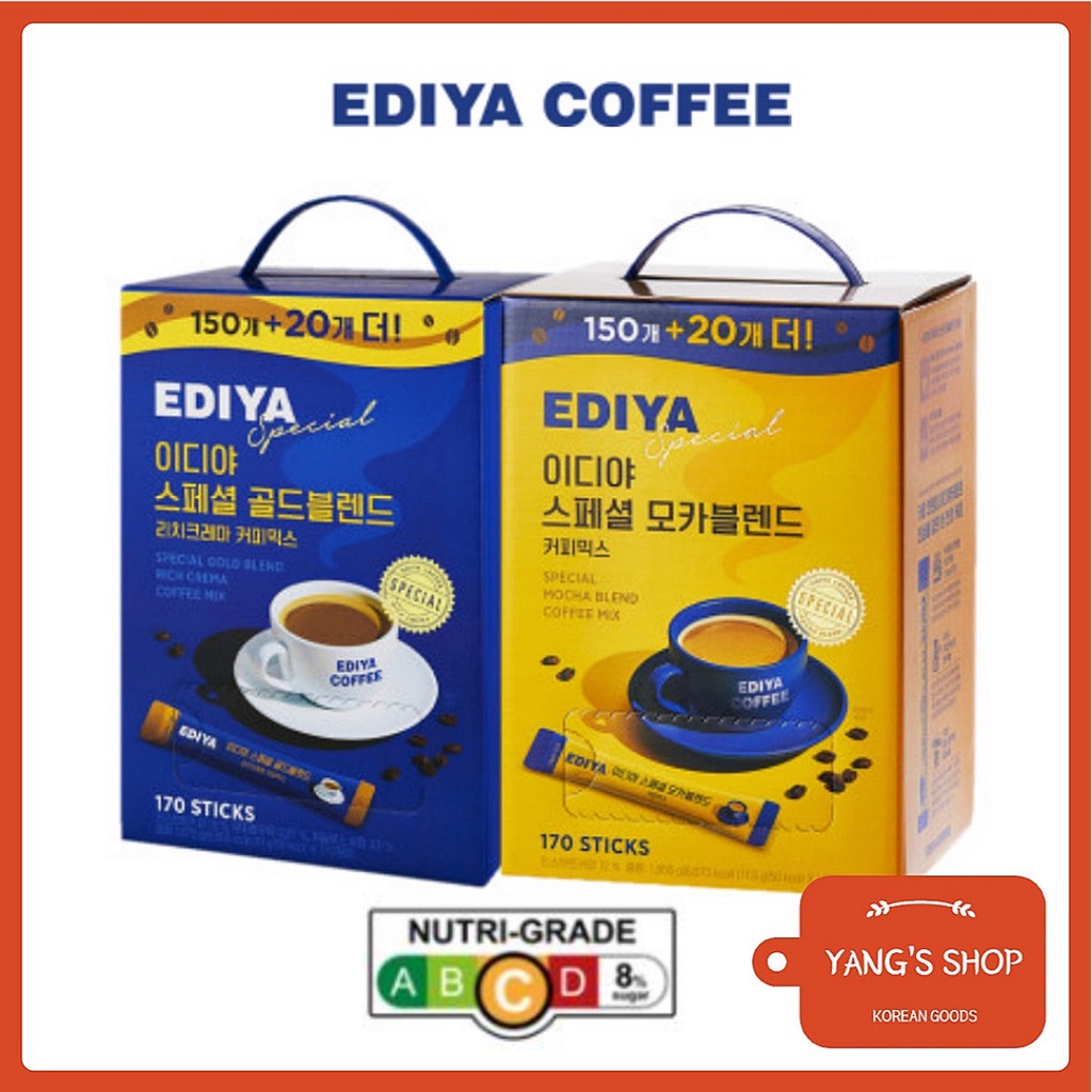 EDIYA] Korean Coffee Mix / 3-in-1 / Gold Blend, Mocha Blend / 10T