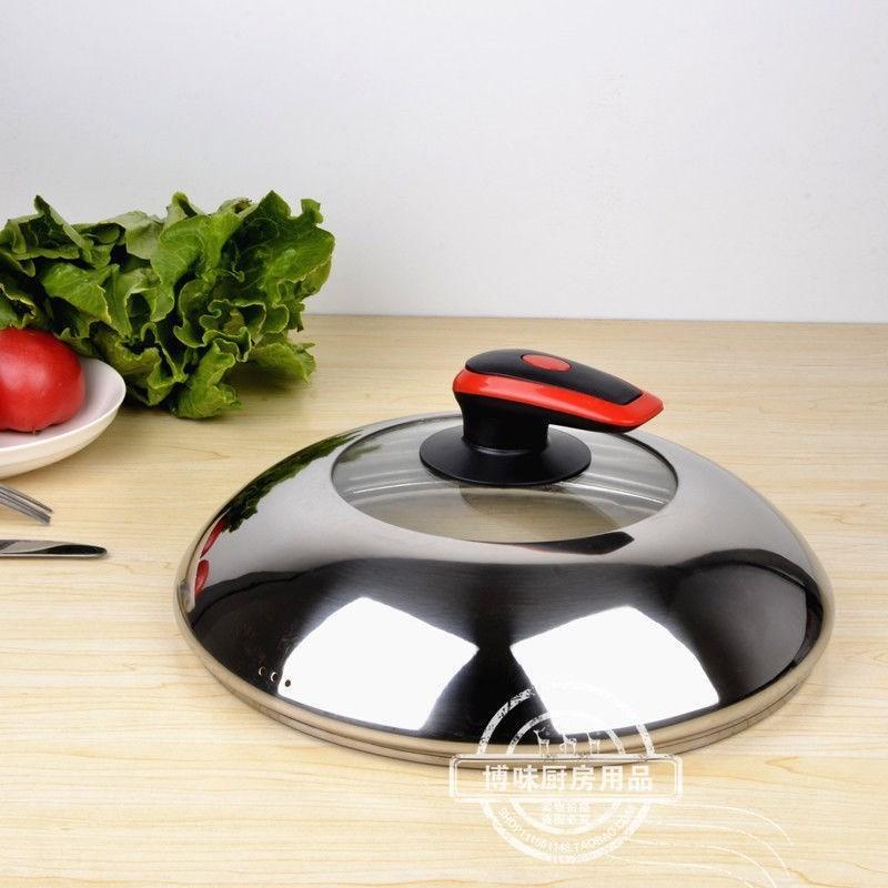 Thickened visual frying pan, steamer, soup pot, universal pot cover ...