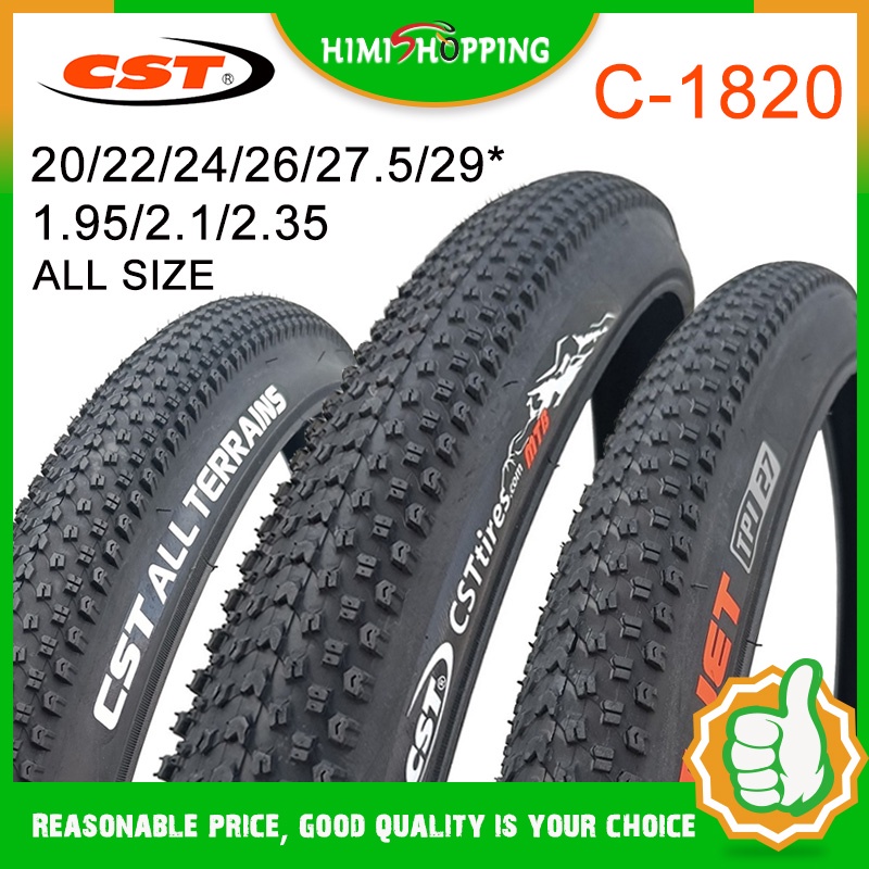 1PC CST tire C1820 MTB bike Tyre 26 27.5 29 Bicycle Tires for 20 24 26 27.5 29 1.95 2.1 2.35 wear resisting Road Mountain Bike Ultralight Outer Tire Bike Accessories Shopee Singapore