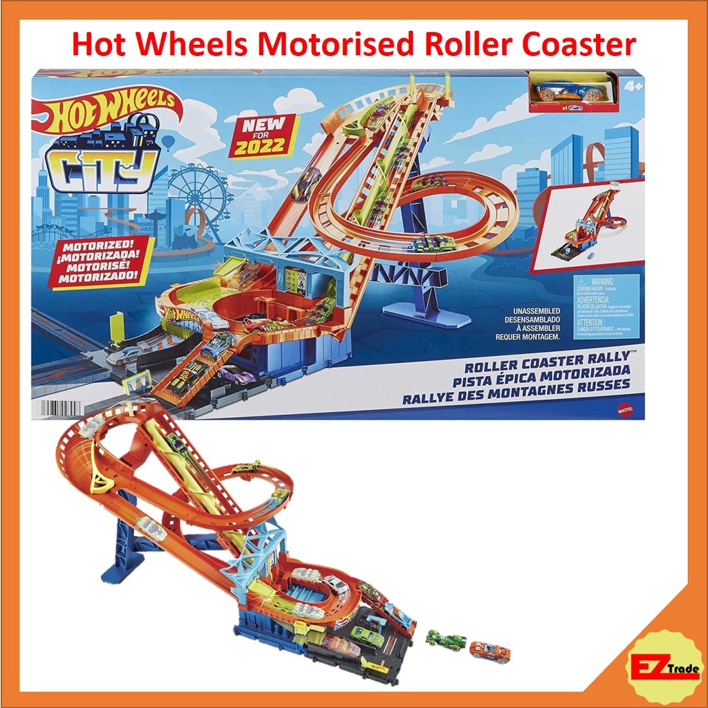 Mattel Hot Wheels City Ecl Motorized Roller Coaster Playset HDP04 ...