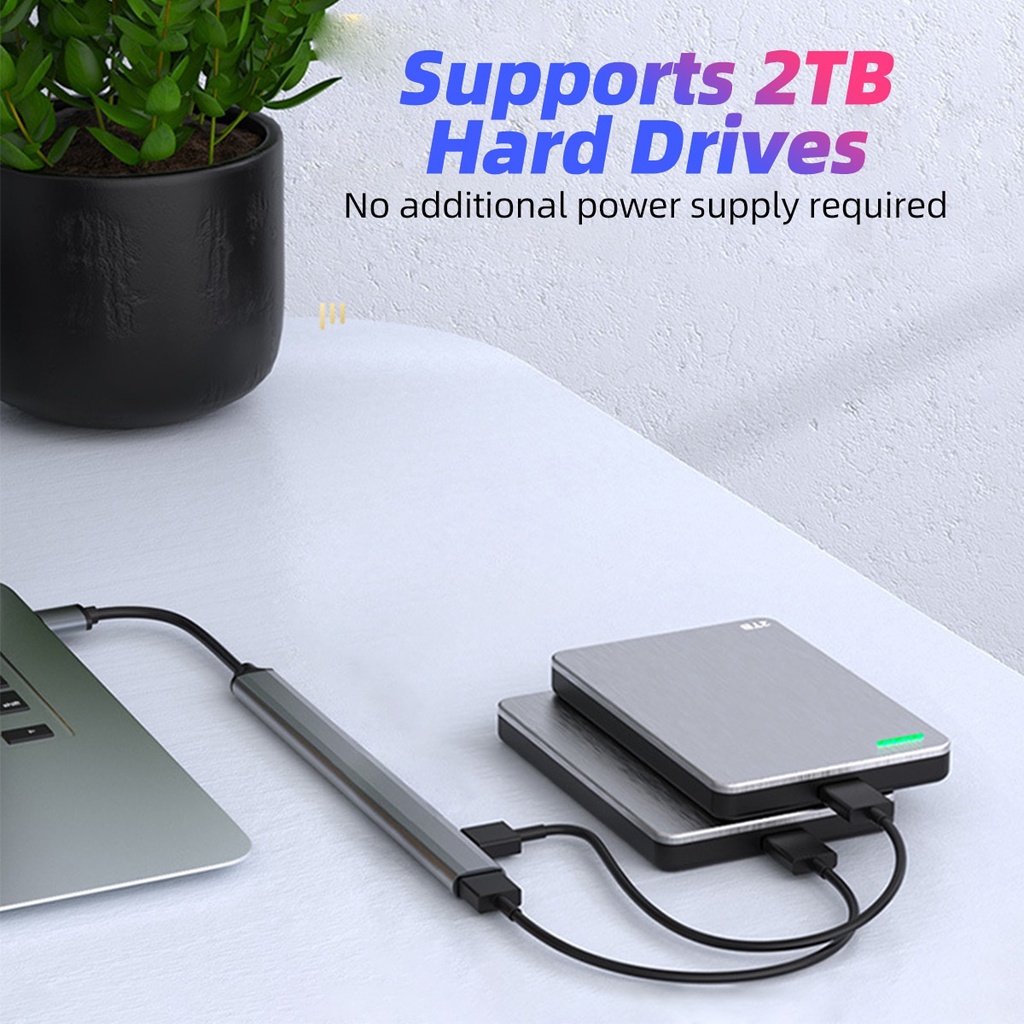 7 in 1 USB C HUB 3.0 Type C 4/7 Port Multi Splitter Adapter OTG USB ...