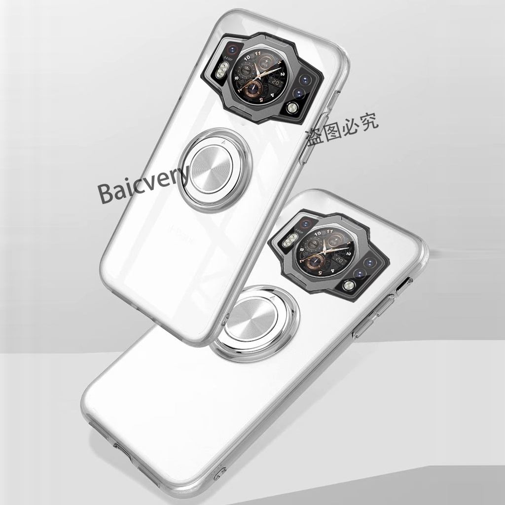 Oukitel WP21 Casing Silicone Phone Case Car Magnetic Ring Holder Finger Stander Cover