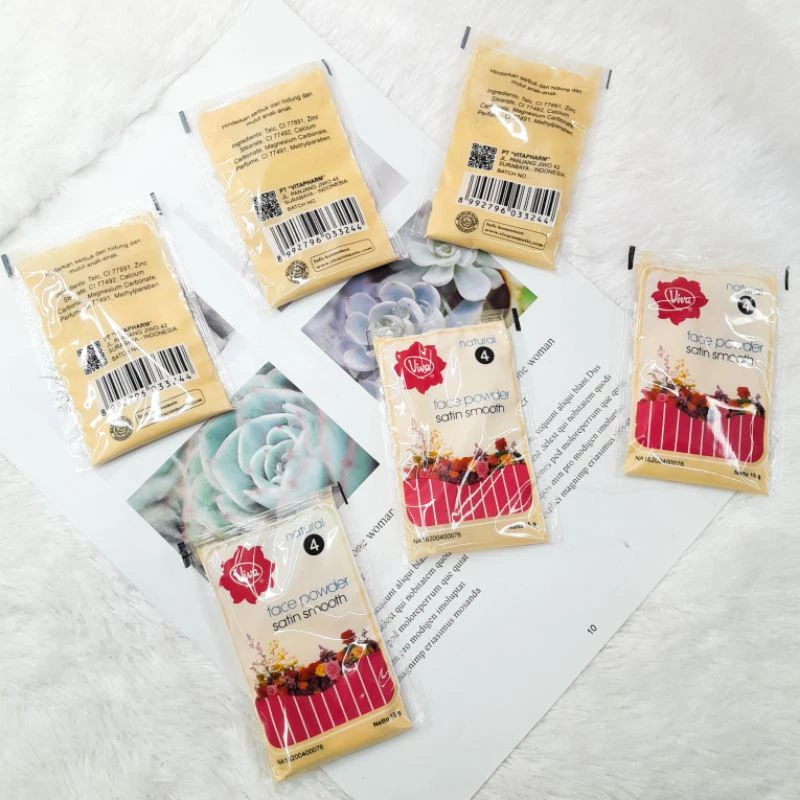 BEDAK VIVA ISI 12PCS BEDAK NATURAL 15GRAM KEMASAN PLASTIK GROSIR - Gambar 2