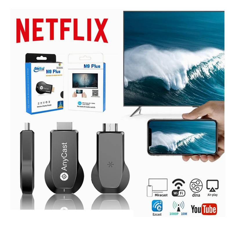 AnyCast HD 1080P M9 Plus WIFI HDMI Dongle Receiver Netflix ( Nasdaq NFLX )  Display Airplay TV Stick | Shopee Singapore