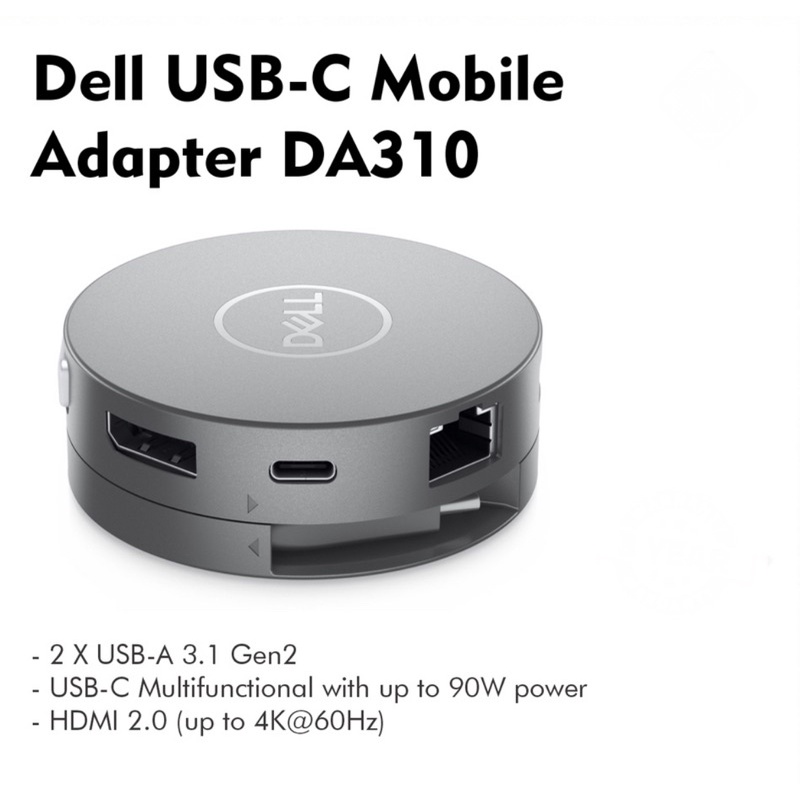 Dell DA310 7in1 USBC Mobile Adapter (USB TypeC to HDMI/VGA