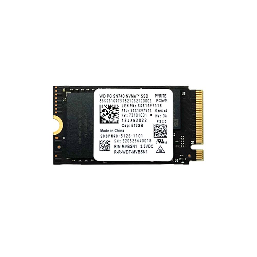 Western Digital 512GB WD PC SN740 PCIe Gen4 x4 M.2 2242 NVMe SSD ...