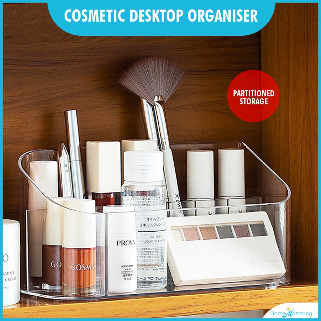 [SG Ready Stock] Cosmetic Desktop Storage Organiser*Removable Grid