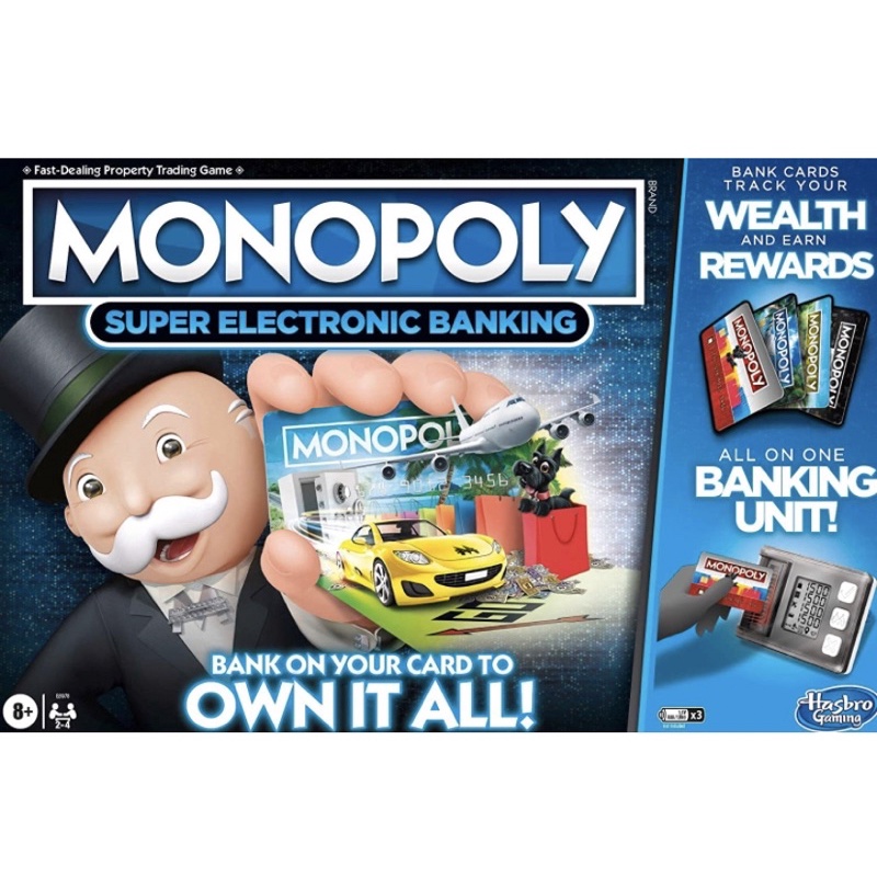 Hasbro MONOPOLY Super Electronic Banking Board Game, Electronic Banking