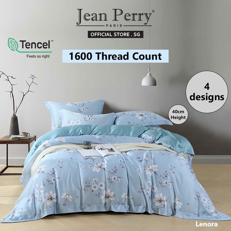 Jean Perry 1600 TC Tencel Netley Bedsheet Set I Tencel I Fitted Sheet I