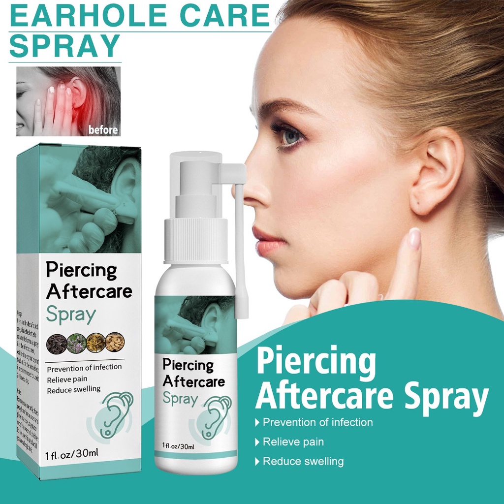 Piercing Aftercare Spray Fine Mist For Ear Nose Naval Body Piercings Shopee Singapore