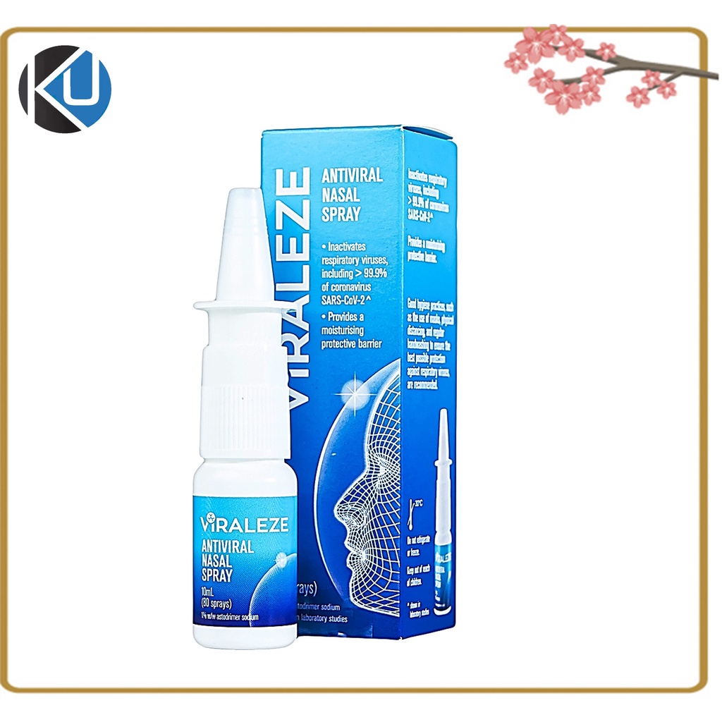 VIRALEZE Anti Viral Anti Bacterial Nasal Spray 10ml 80 Sprays. Inactivate respiratory viruses