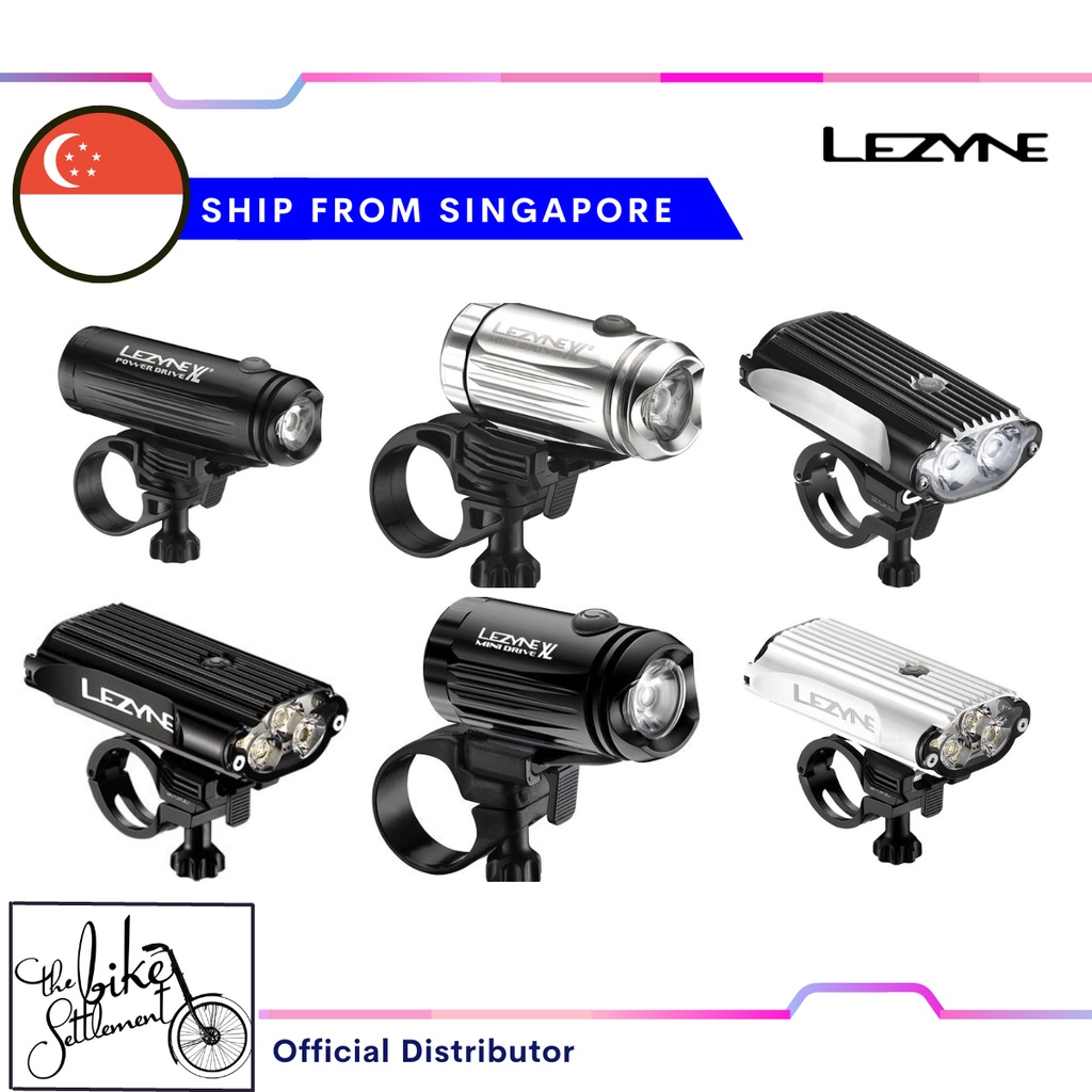 Lezyne Rechargeable Bicycle Front Light (Mini Drive XL / Mega Drive