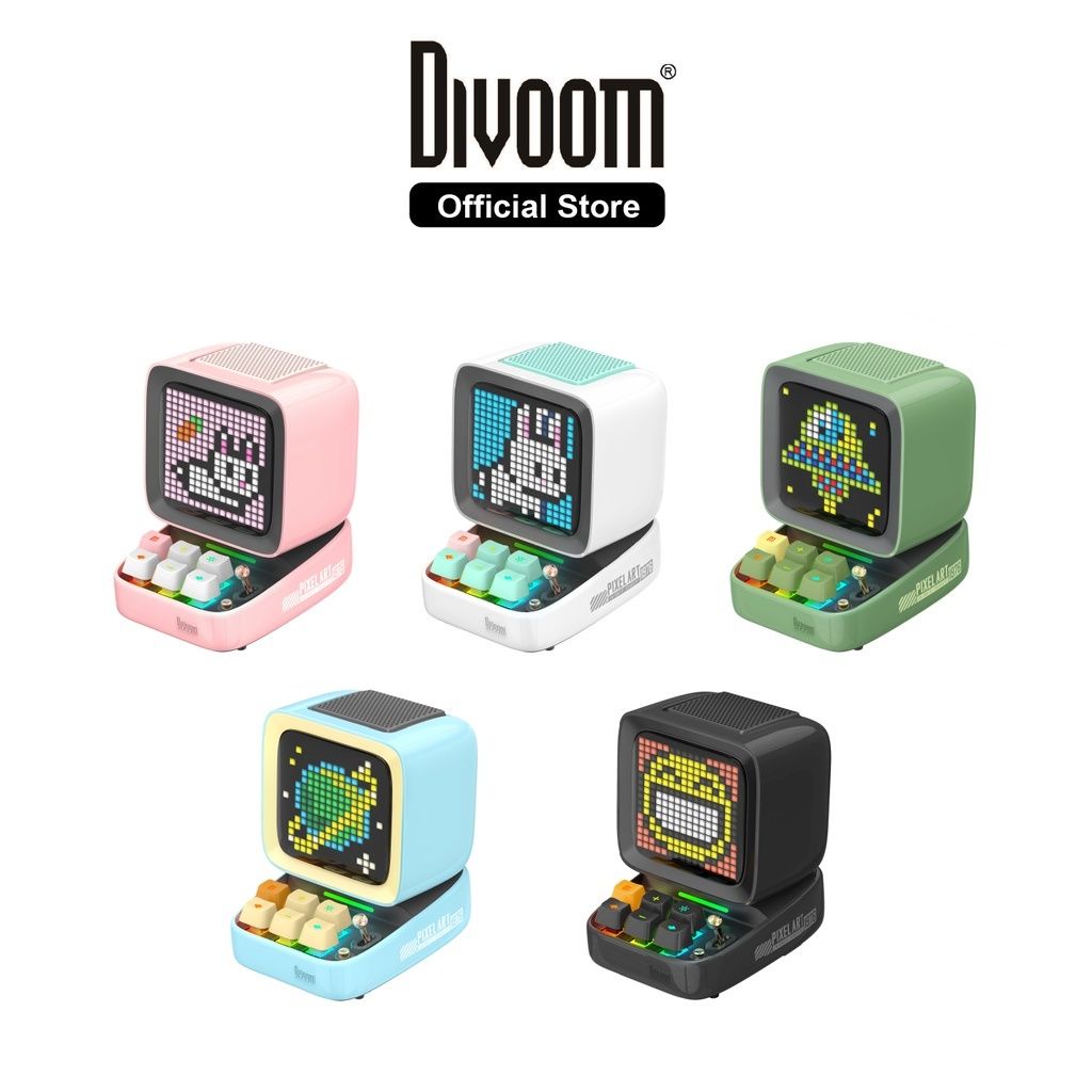 Divoom D-Ditoo Bluetooth Speaker Pro Pixels Art Speaker with Redesign ...