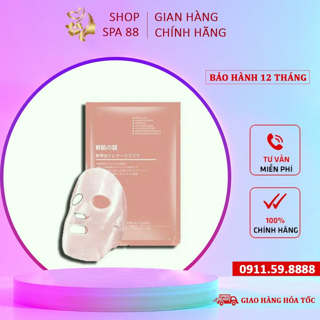 Japanese Stem Cell Umbilical Cord Placenta Mask With Genuine Back Stamp Shopee Singapore