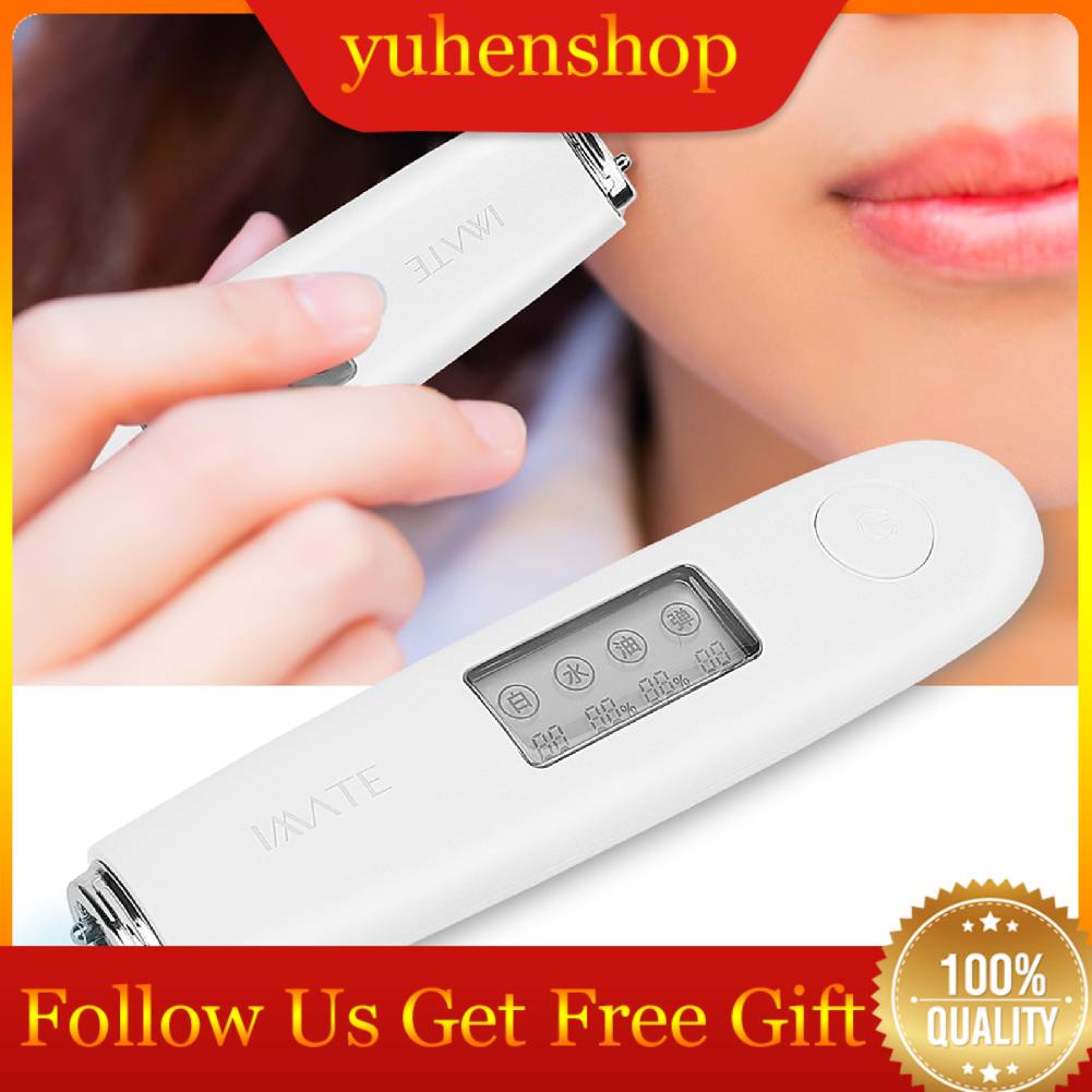 Digital skin analyzer Moisture detector meter facial moisture oil ...