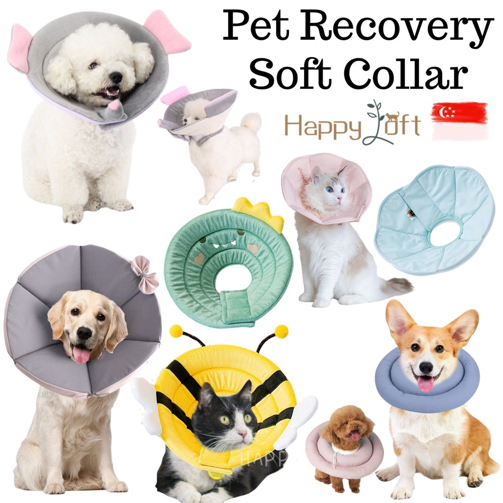 [SG SELLER] Pet Soft Collar Dog Cat Cushion Collar Pet Elizabethan