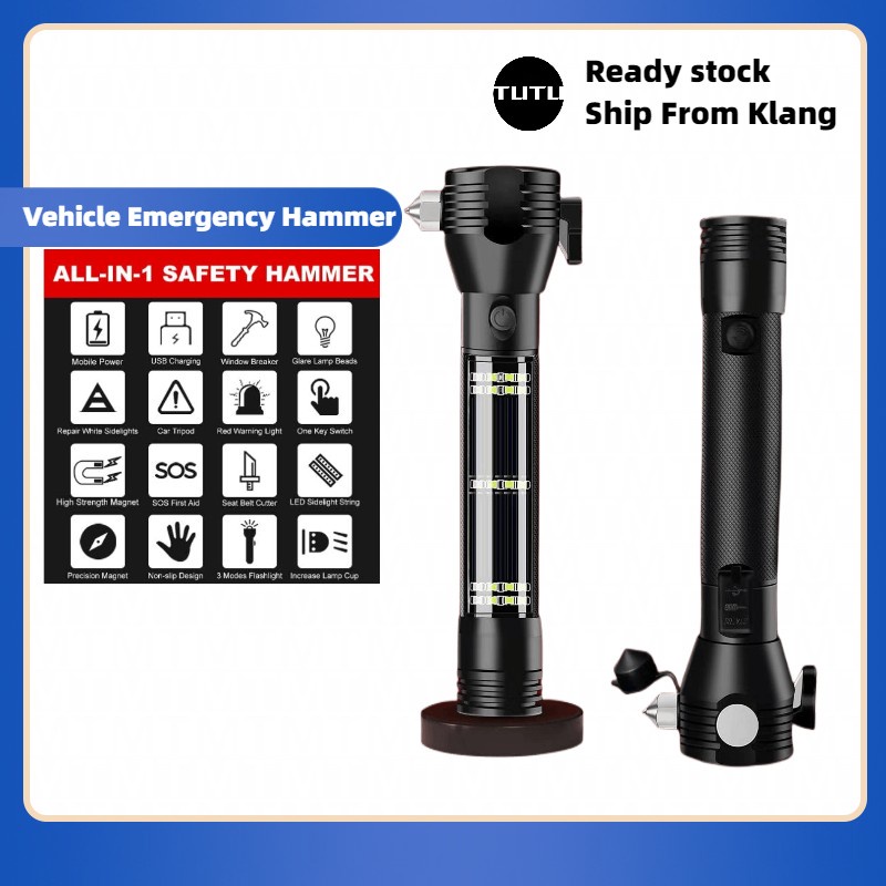 Comprar SINSEN Car Emergency Flashlight, Seatbelt Cutter Window Glass Breaker Multifunctional