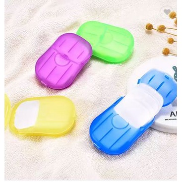 {SG Seller} Paper Soap Washing Hand Bath Dissolving Foam Dry Sheet Cute ...