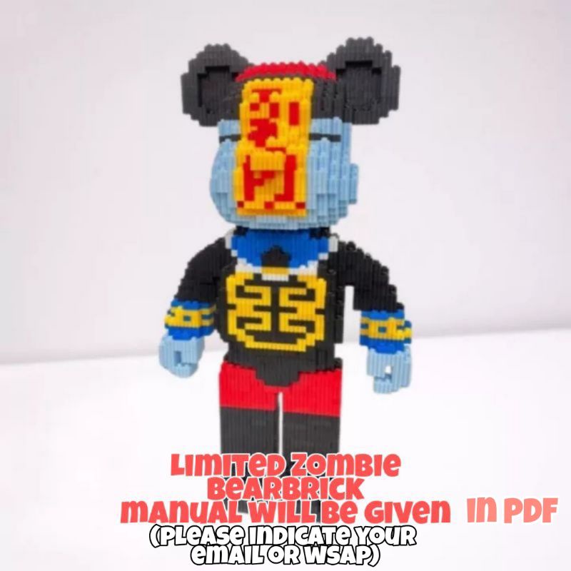 Bearbrick Zombie Bearbrick Michael Jackson Zombie 400% 100%