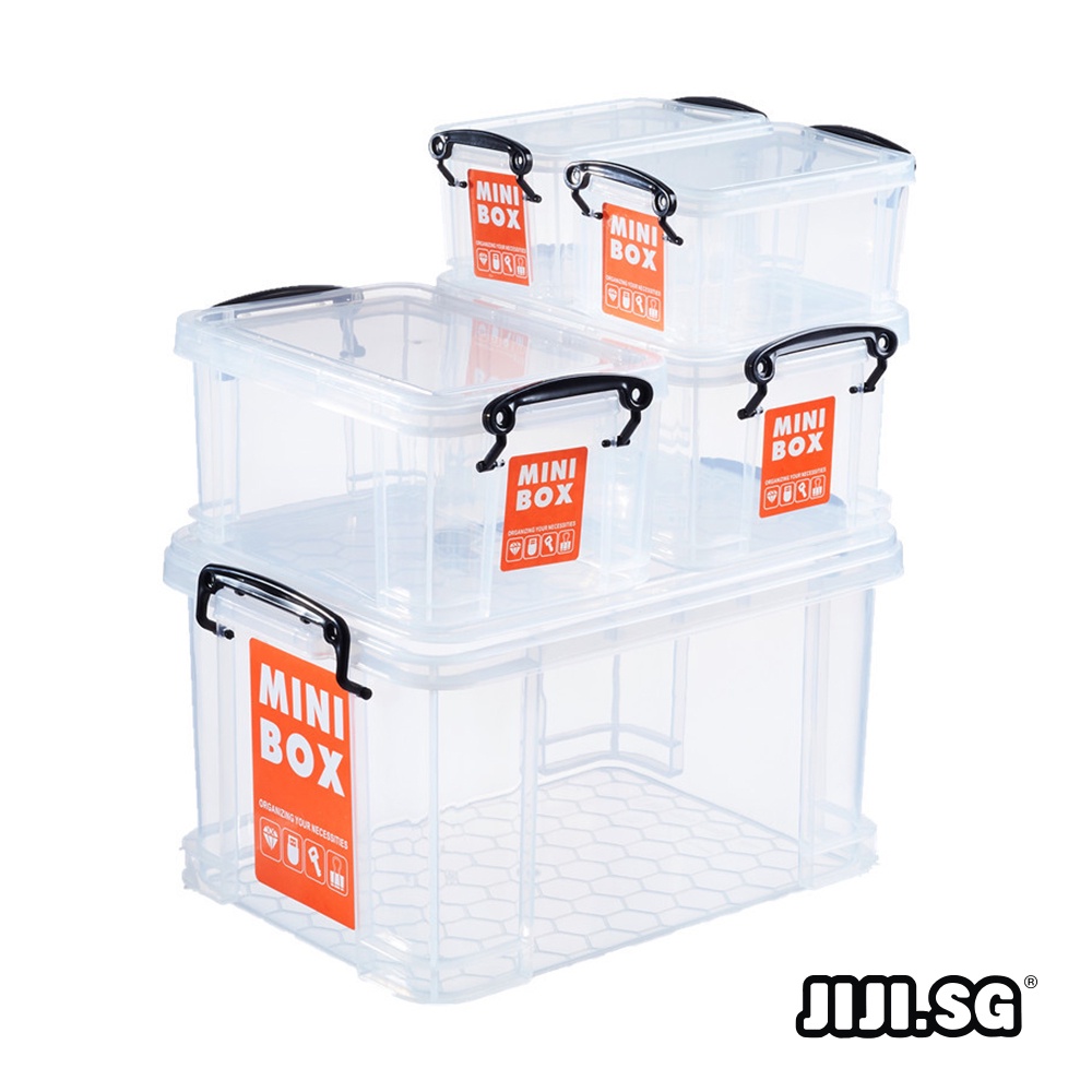 (JIJI.SG) BAYLEE MINI Stackable Storage Box / Container / Organizers / Stackable Shopee Singapore