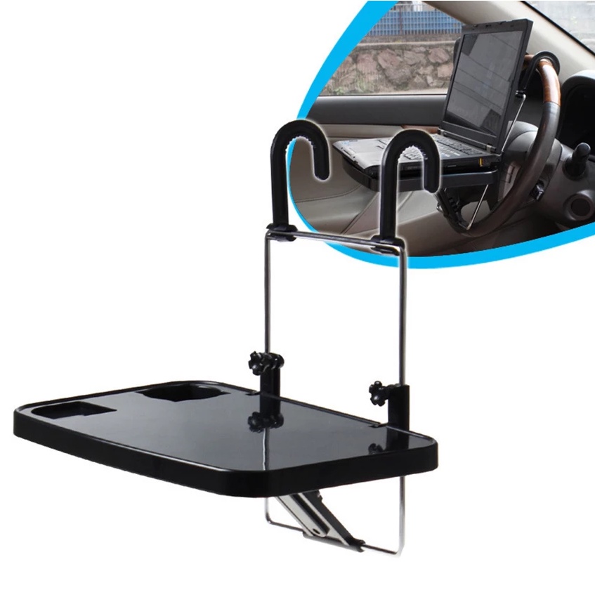 Meja Kereta Roda Stereng Car Table Car Steering Wheel Table Desk Tray Laptop Stand Food Dining Reading Holder Stand