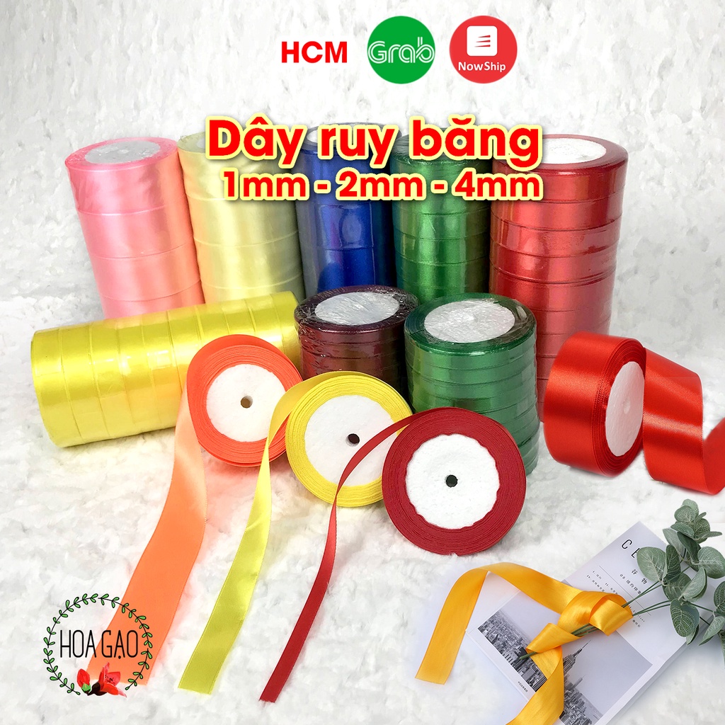 Large roll of silk ribbon 1cm 2cm 4cm decorative hanging ribbon flower ...