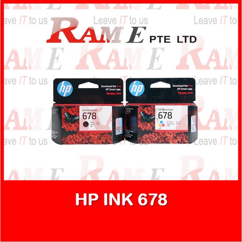 [ORIGINAL INK] HP 678 Black Tricolor Ink Cartridge / Value Set