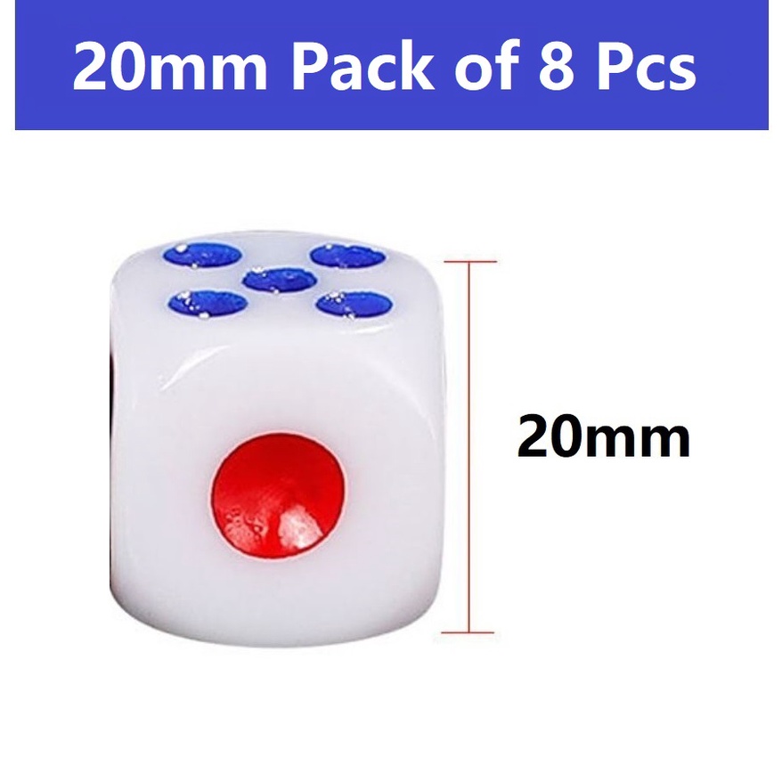 ダイス 10 Pcs Game Dice Standard White 13mm/15mm/16mm/20mm | Shopee Singapore