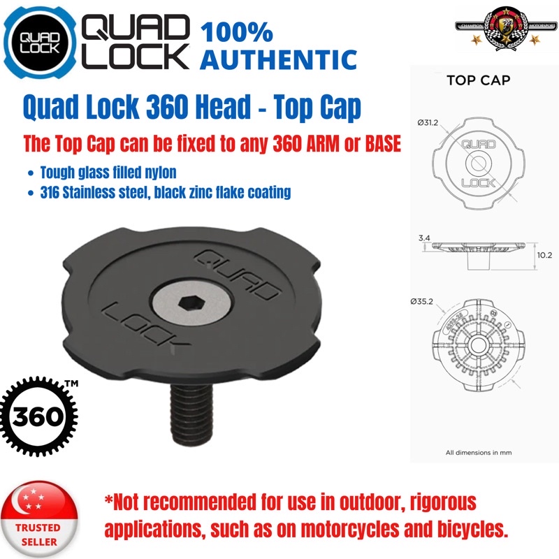 Quad lock store stem cap