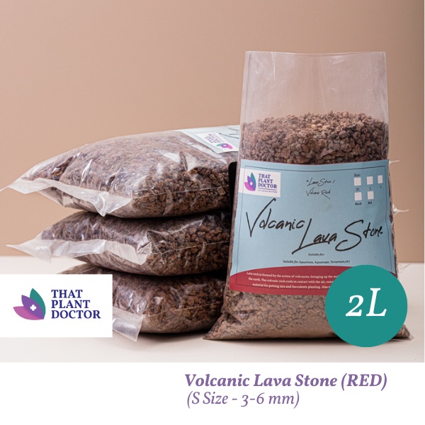 Volcanic Lava Stone S Size (2L)(RED 3-6 mm) (Volcano Rock / Lava Stone ...