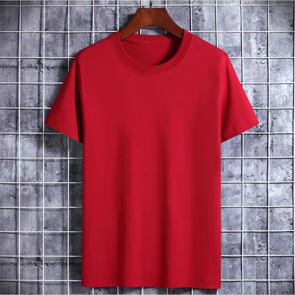 Mens Plain T Shirts Cotton Combed Plain Tops Mens Plain Short Sleeve