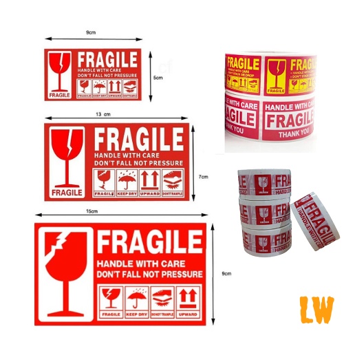 (SG Stock) Fragile Label Stickers, Low Price from $0.007/pc | Shopee ...