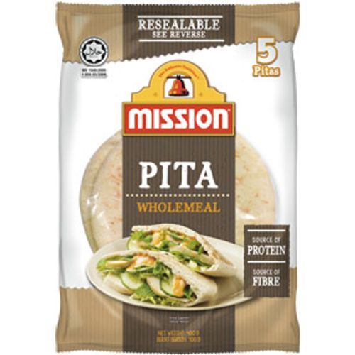 Mission Pita Wholemeal Bread 5pc Pack 400g Shopee Singapore