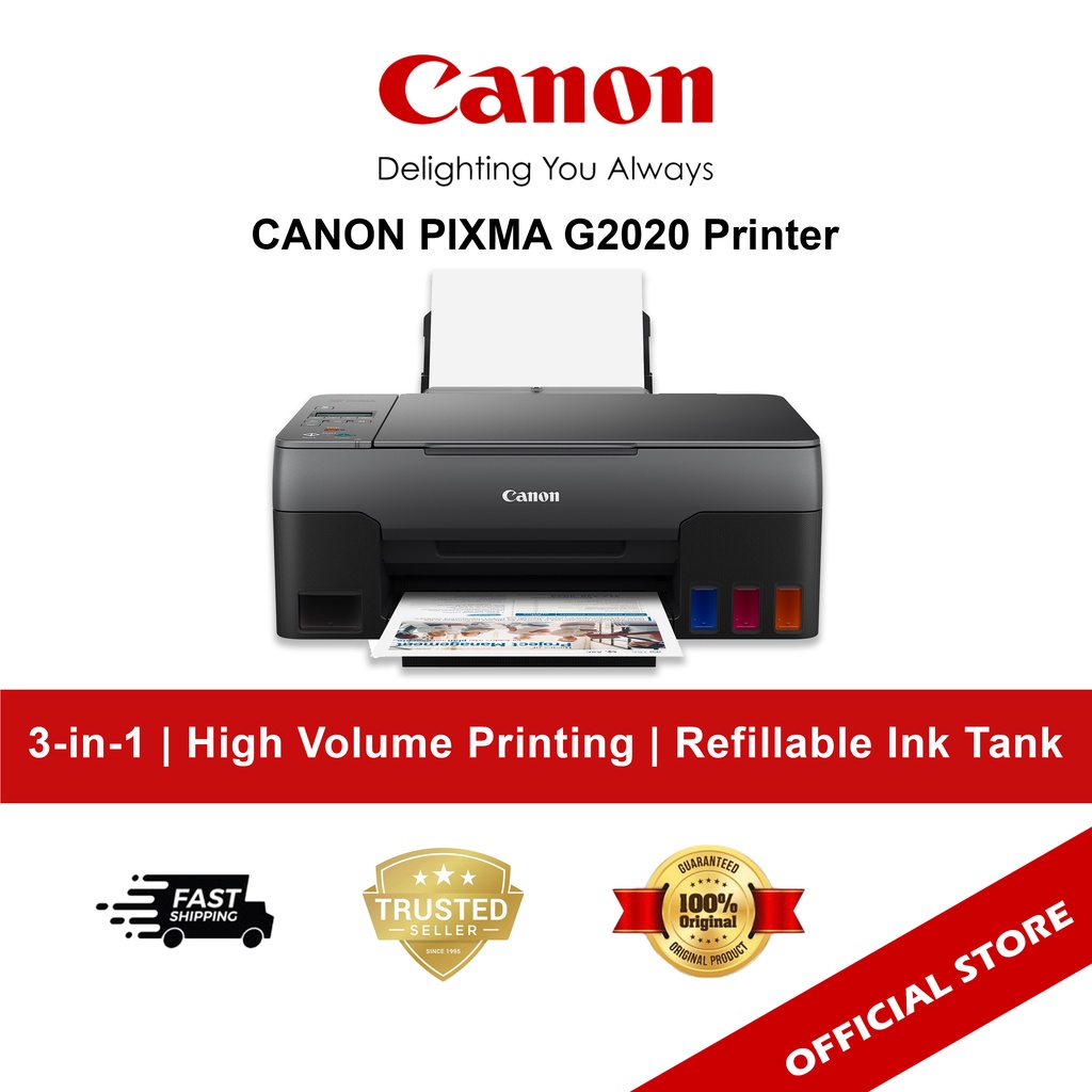 CANON PIXMA G2020 Multi Function Inkjet Printer | Shopee Singapore