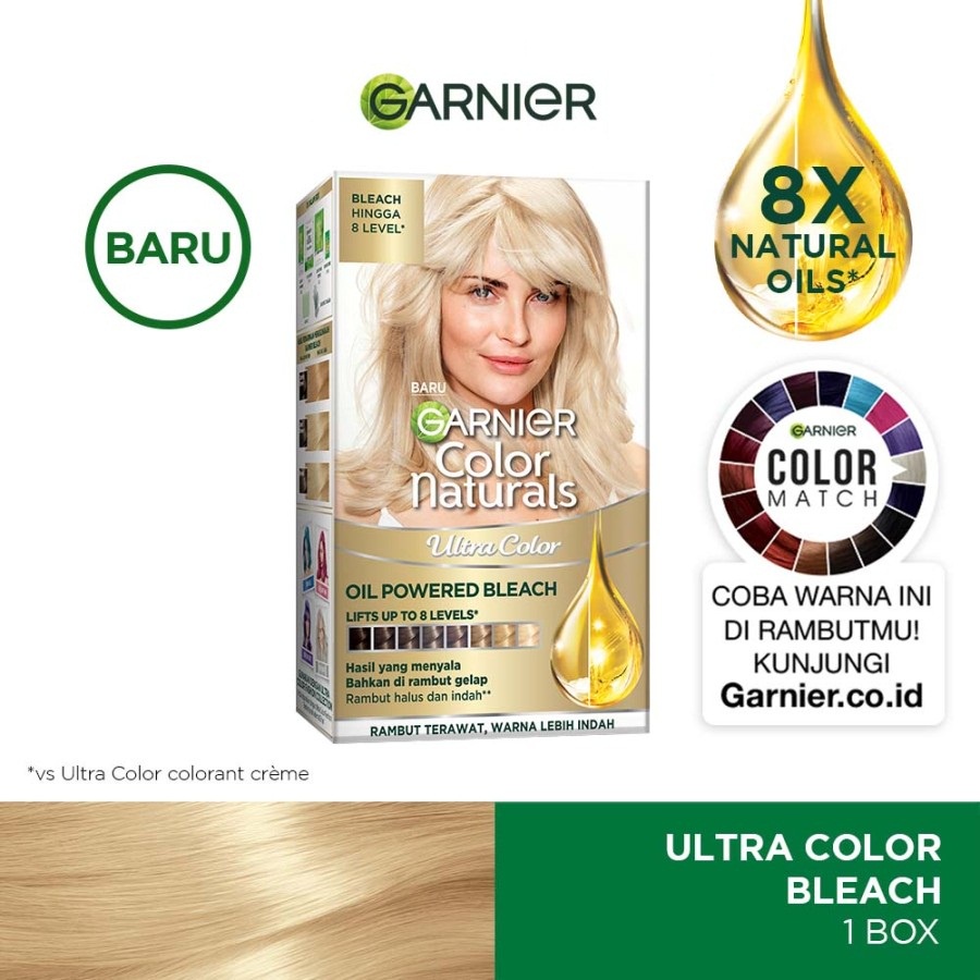 Garnier Color Natural Bleach Ultra Lifts Up to 8 Levels Shopee Singapore