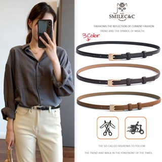 Slender Thin Belts for Women Luxury Leather Alloy Square Pin Buckle Women's Belt  Jeans Designer Elastic Straps Waistband Female - AliExpress