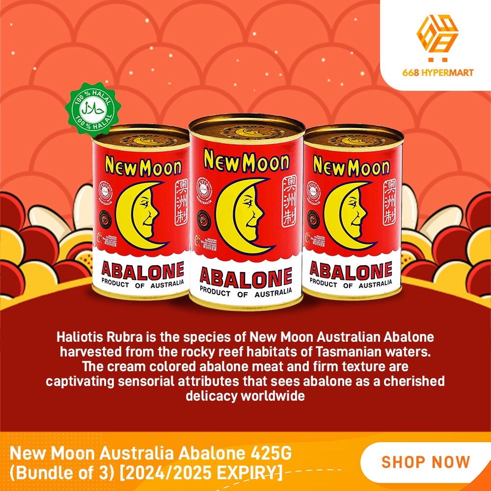 [Bundle of 3 ]New Moon Australia Abalone 425G [ 2026 Expiry, 1 PC
