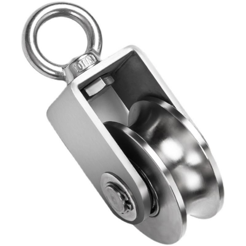 304 Stainless Steel Bearing Pulley Lifting Wire Rope Pulley Rings Fixed