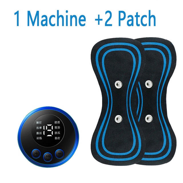 LCD Display EMS Neck Stretcher Electric Massager 8 Mode Cervical ...