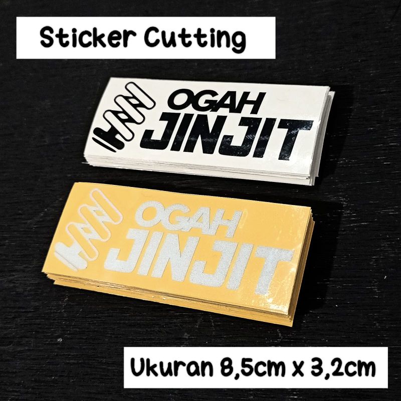 OGAH JINJIT cutting sticker | Shopee Singapore