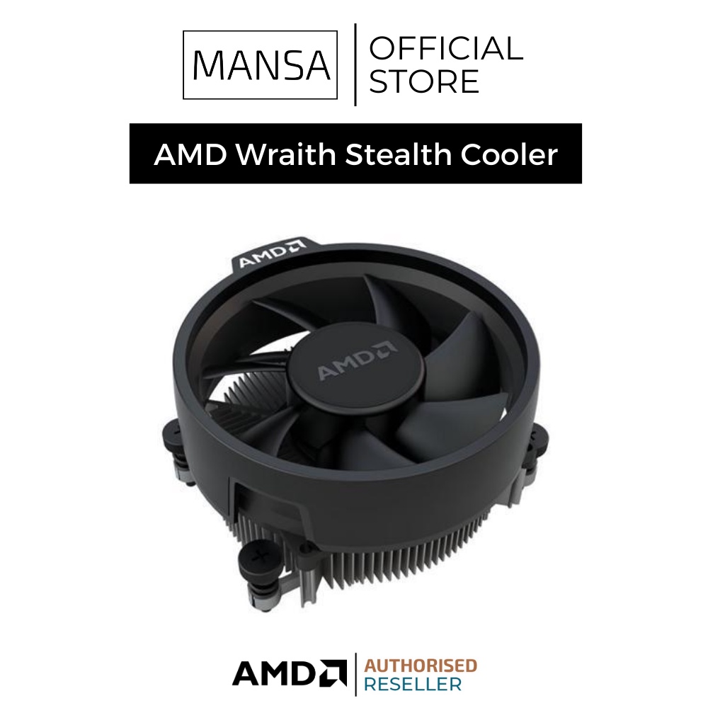 AMD Wraith Stealth Cooler | For AM4 | Supports 1000, 2000, 3000 