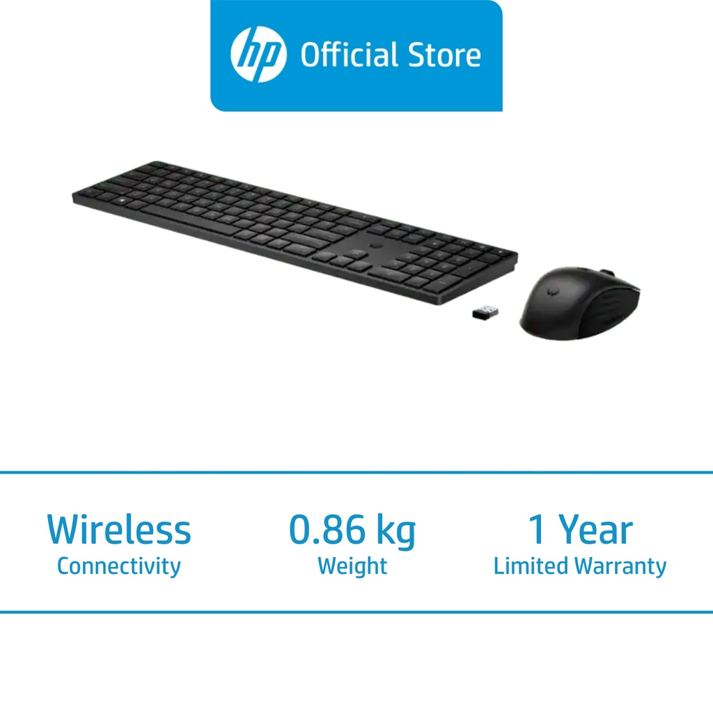HP 650 Wireless Keyboard and Mouse Combo Shopee Singapore