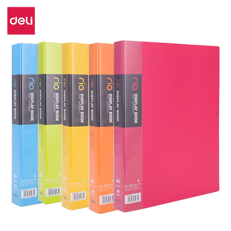 Deli Clear File A4 Show Folder Plastic 30 60 Compartments Pp Material