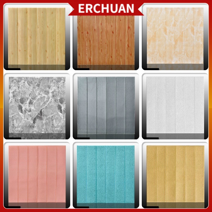 3D Wood Design Foam Wallpaper 70x70cm Room Decor