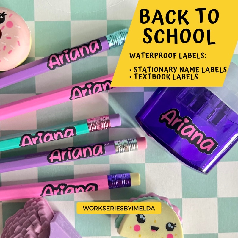 Pencil Name Sticker | Shopee Singapore