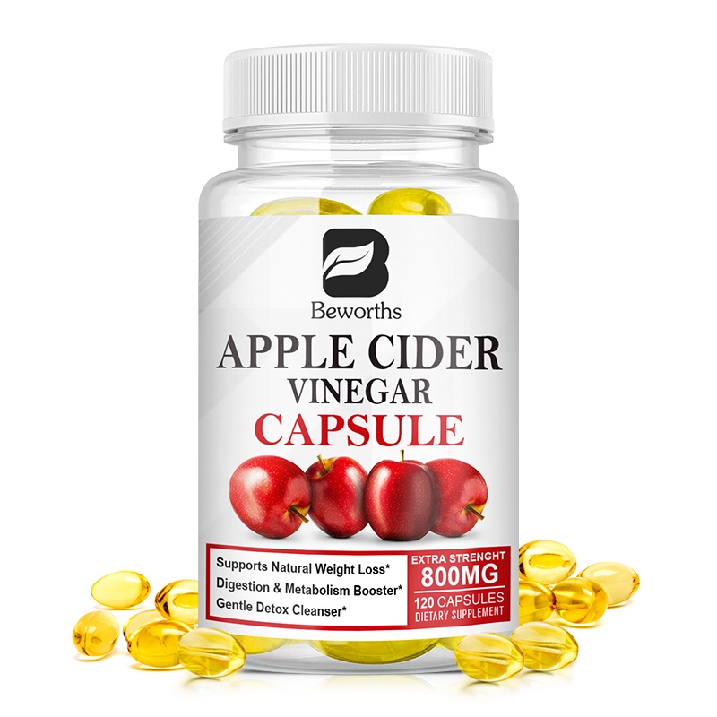 BEWORTHS Organic Apple Cider Vinegar Capsules + Digestive Enzymes