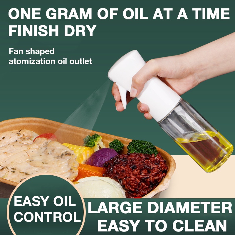 New 200/300ML Edible Oil LeakProof Sprayer Bottle Kitchen High