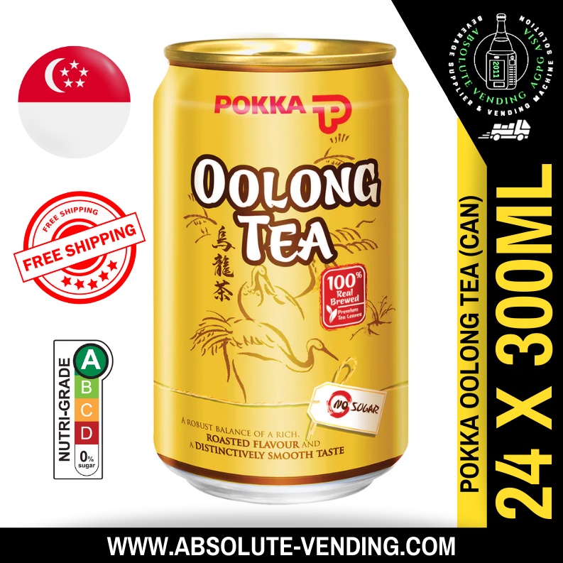 POKKA Oolong Tea 300ML X 24 (CAN) Shopee Singapore