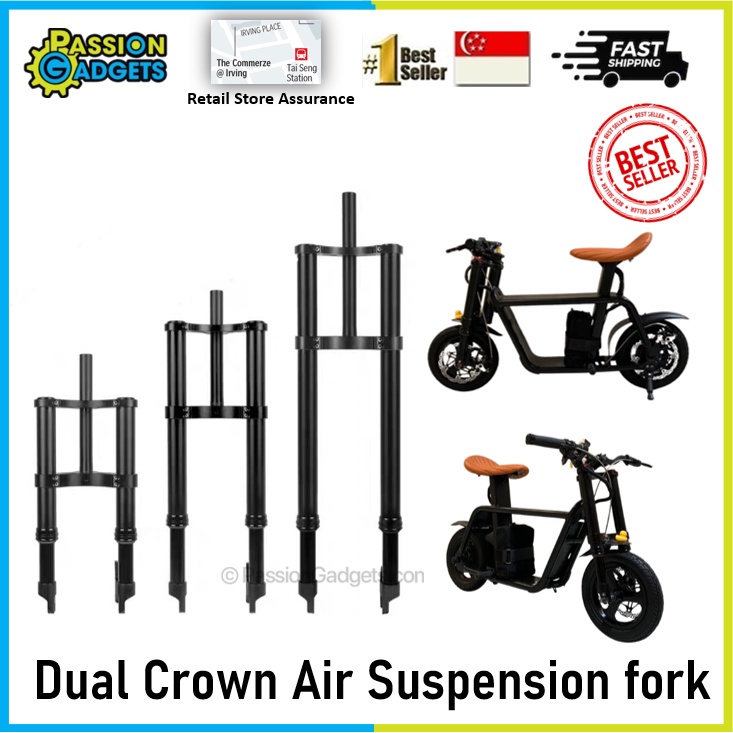 Dual Crown Air/Coil Suspension Fork Bike parts 12inch 20inch 26inch