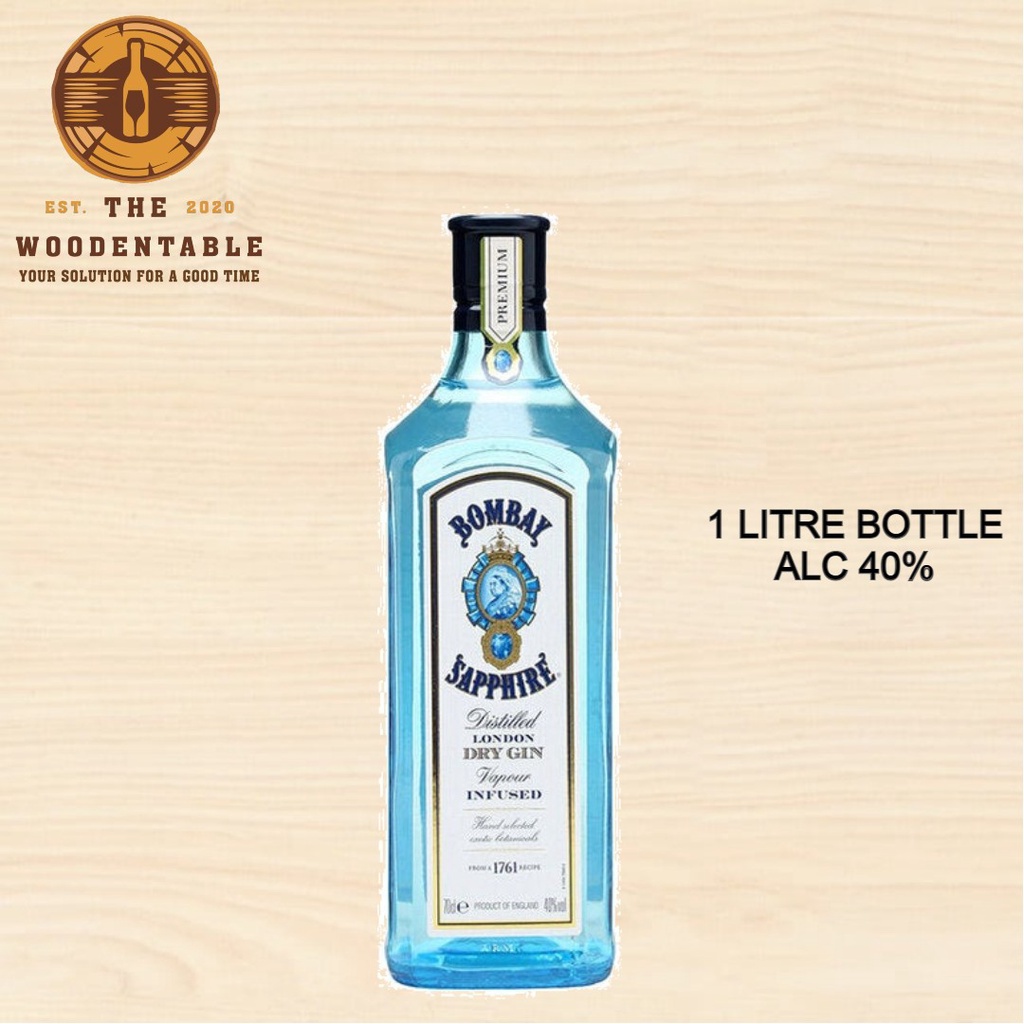 Bombay Sapphire Gin 1 Litre Shopee Singapore